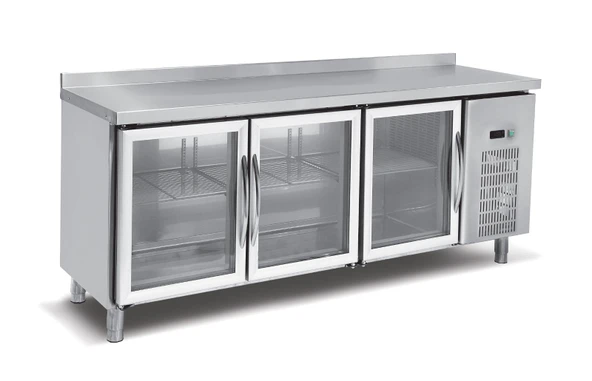 Empero EMP.200.60.03-CLS Klasik Model Buzdolabı Camlı Tezgah Tipi - 200x60x85 - 1