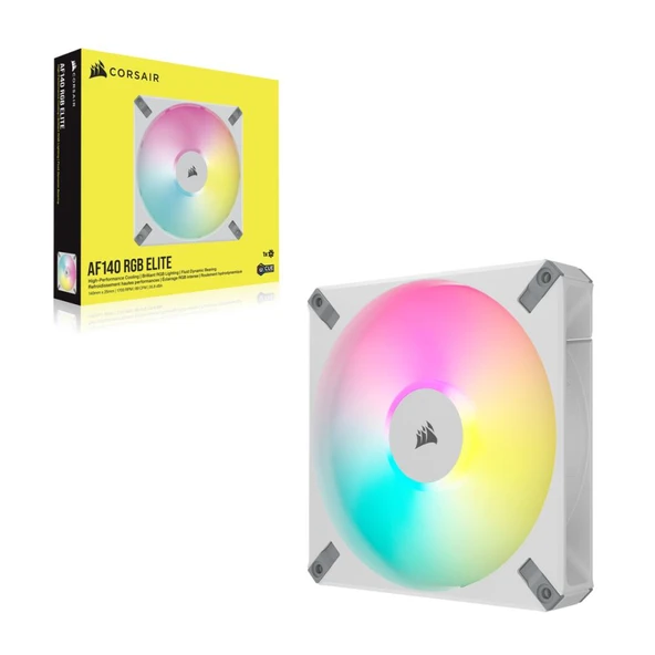 CORSAIR iCUE AF140 RGB ELITE 140mm PWM Beyaz Kasa Fanı ürün görseli