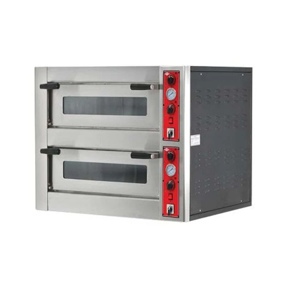 Empero EMP.4+4G Gazlı Pizza Fırını İki Katlı 30 cm 4+4 Pizza Kapasiteli - Doğalgazlı ürün görseli