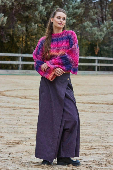 Anvelop Etek Cepli Bol Paça Pantolon - 4