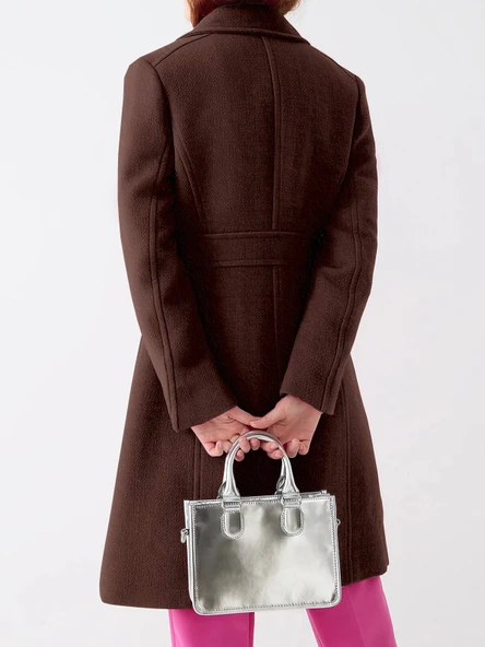 Dikiş Detaylı Tasarım Kaşe Kaban - Resim 3