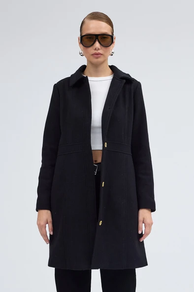 Dikiş Detaylı Tasarım Kaşe Kaban ürün görseli 1