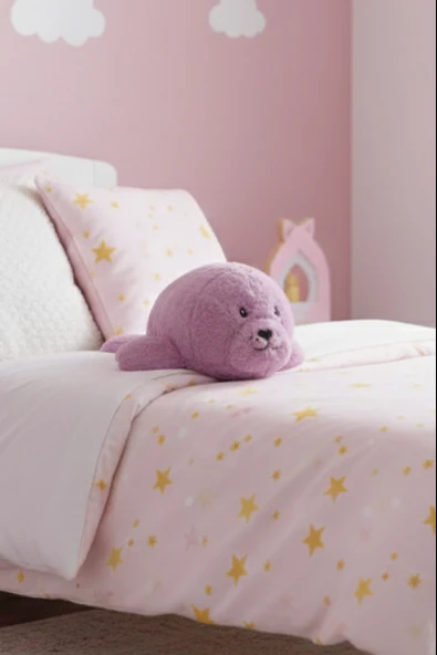 Peluş Fok Oyuncak Yastık Yumuşak Deniz Hayvanı Figürü - 2