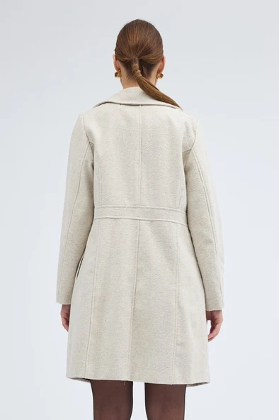 Dikiş Detaylı Tasarım Kaşe Kaban - Resim 3