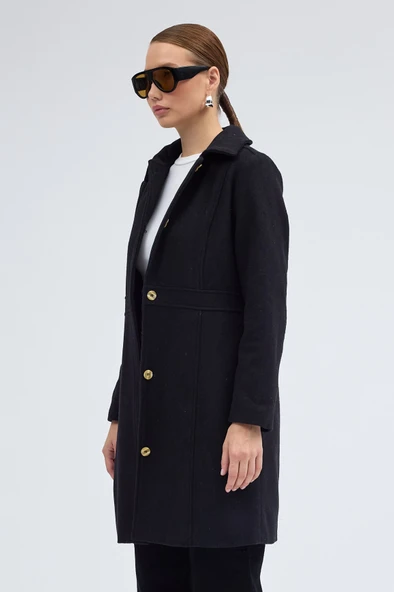 Dikiş Detaylı Tasarım Kaşe Kaban - Resim 2