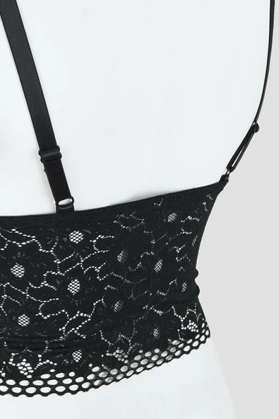 Siyah Noir Bralet - Resim 2