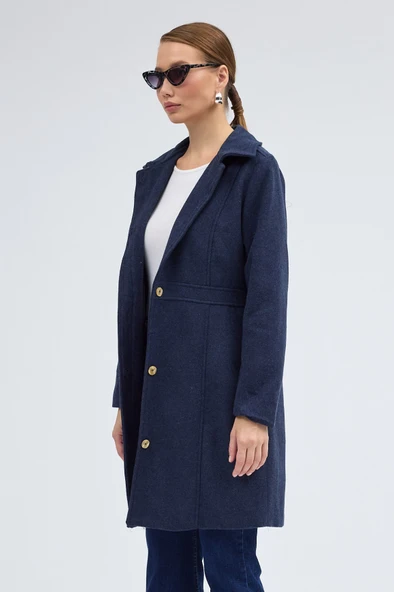 Dikiş Detaylı Tasarım Kaşe Kaban ürün görseli 1