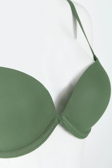 Haki Latina Double Push-Up Destekli Sütyen - Resim 3