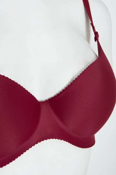 Bordo Sossa Lazer Kesim Sütyen - Resim 2