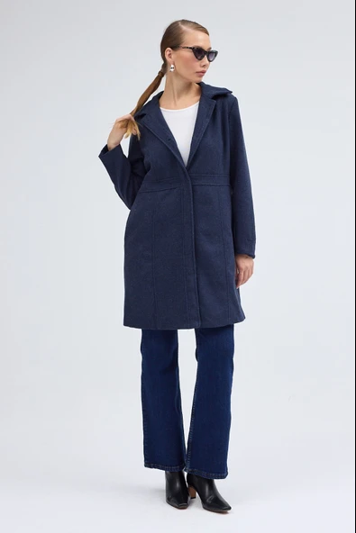 Dikiş Detaylı Tasarım Kaşe Kaban - Resim 8