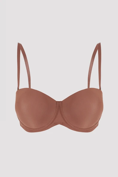 Kahverengi Latina Destekli Straplez Sütyen ürün görseli