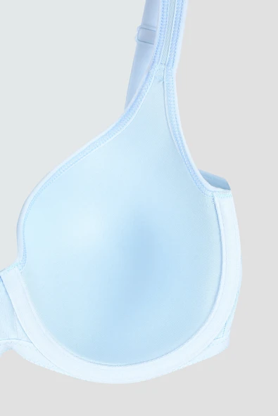 Mavi Soft Cotton Kaplı Desteksiz Sütyen - Resim 4
