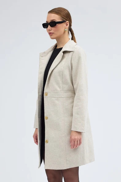 Dikiş Detaylı Tasarım Kaşe Kaban - Resim 2