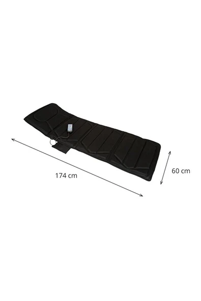 Tüm Vücut Titreşimli Masaj Matı Isıtmalı, Katlanabilir, Uzaktan Kumandalı, 174x60 cm - 6