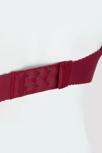 Bordo Sossa Lazer Kesim Sütyen - Resim 4