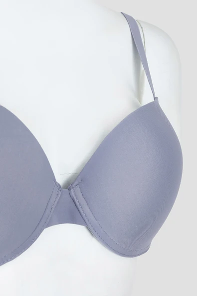 Gri Latina Hafif Destekli Sütyen - Resim 2