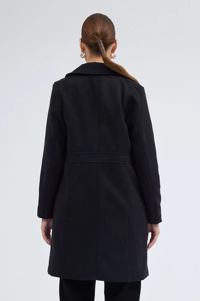 Dikiş Detaylı Tasarım Kaşe Kaban - Resim 5