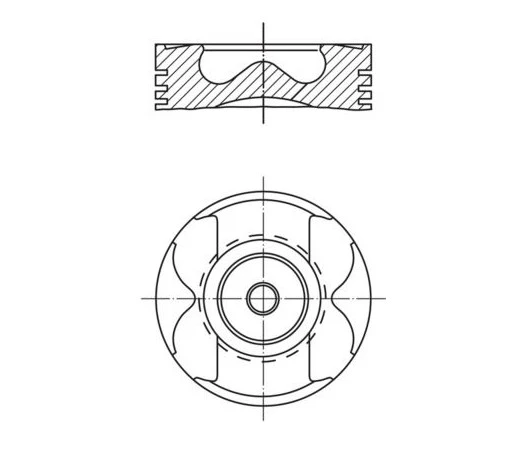 Nissan Piston + Segman Std. Qashqaı J11 1,6 DCI 2013> Megane III Scenic 1,6 DCI 13> (80,00mm, R9m 402 Euro - Goetze 8771974std000g ürün görseli 1