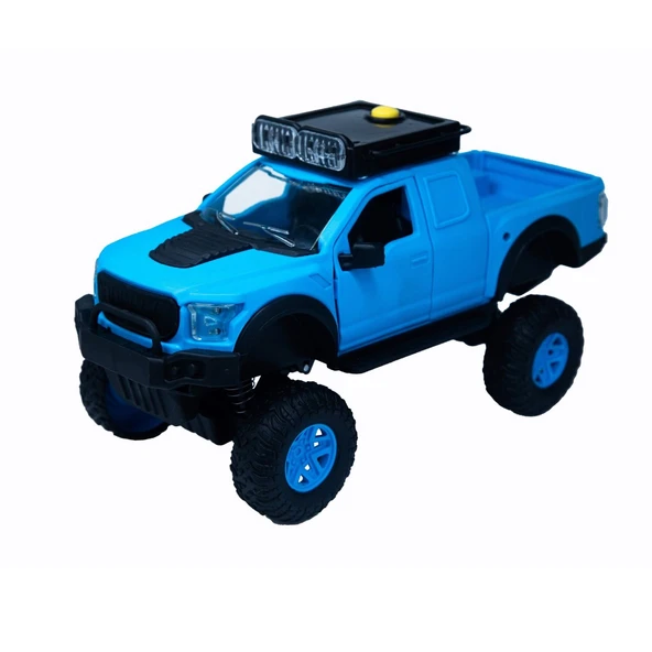 Sesli Işıklı İş Makinaları 25 cm Kamyon - 4016 - Mavi