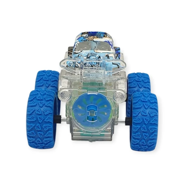 Sürtmeli Işıklı Off-Road Aracı  - 7310 - Mavi - Resim 3