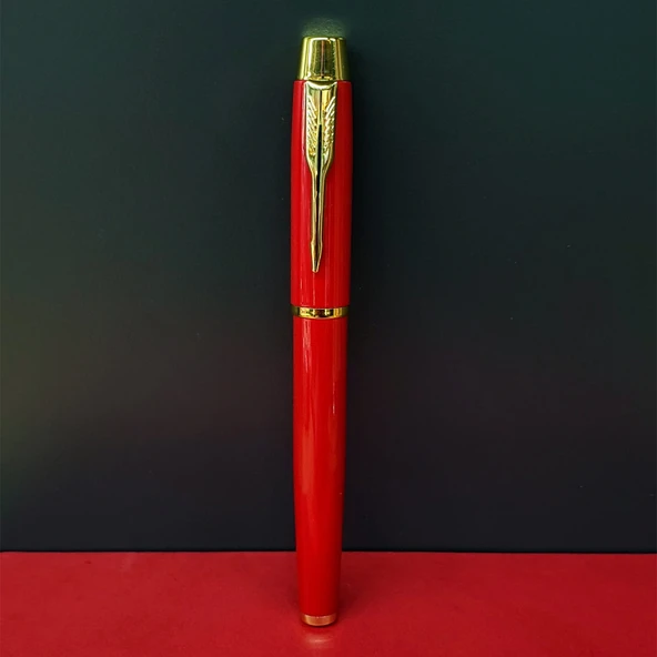 Periboia Metal Kırmızı Roller Kalem