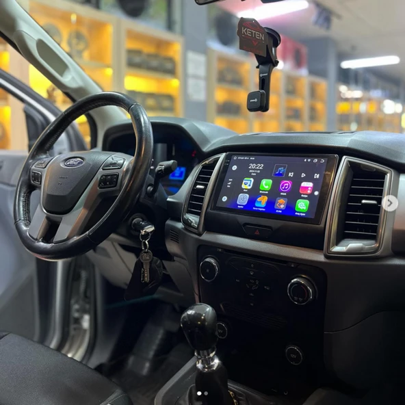FOR-X FORD RANGER(2016-2022-9''ANDROİD GERÇEK 2+32 GB / 4 ÇEKİRDEK 1.6Ghz / WIFI 5.0Ghz / BT 5.4-KABLOSUZ CARPLAY-AHD HD GERİ GÖRÜŞ KAMERA HEDİYE - 2