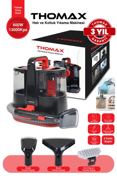 Thomax DMW001A Koltuk ve Halı Yıkama Makinesi - Resim 2