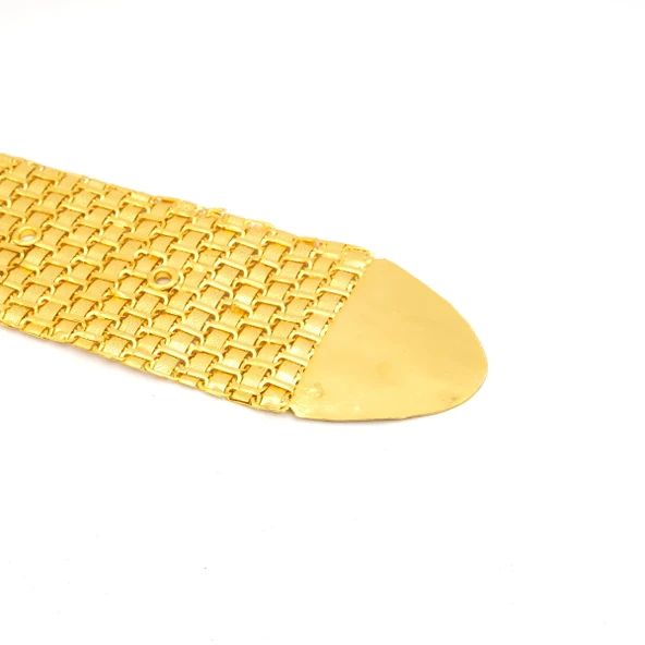 Altın Kaplama Kemer Desenli Tokalı Model-KMR-117 - Resim 3