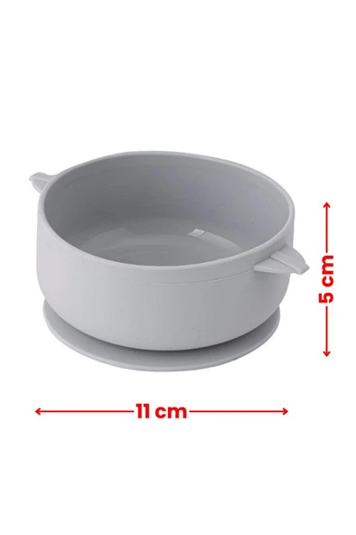 Silikon Evcil Hayvan Mama Kasesi, Kaydırmaz Vakum Tabanlı Kedi Köpek Mama Su Kabı Tabağı 200ml - 3