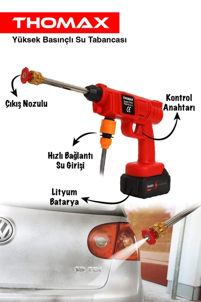 THOMAX Yüksek Basınçlı Araç Yıkama Makinesi Ve İlaçlama Makinesi - Resim 4