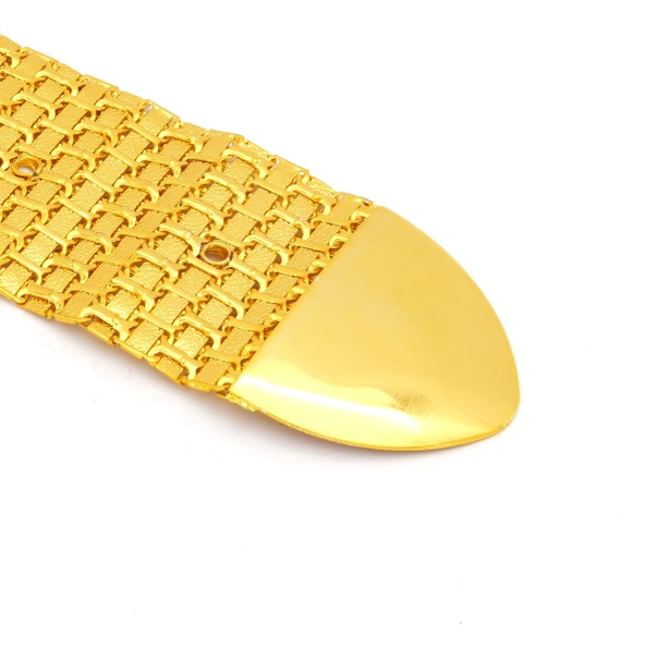 Altın Kaplama Kemer Cam Kırığı Tokalı Model-KMR-115 - Resim 3