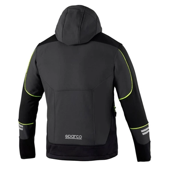 SPARCO YORK TECH SOFT SHELL SARI SİYAH M BEDEN - 2