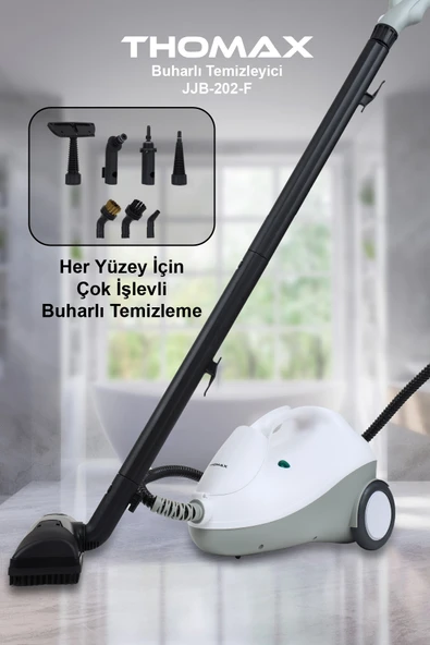 THOMAX Çok Fonksiyonlu Buharlı Temizleyici Buharlı Temizlik 2000 Watt 1.9lt - Resim 4