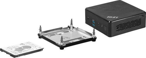 MSI CUBI 5 12M-405BEU i7-1255U Barebone Ram ve HDD Yok OB VGA FDos Mini PC - 5