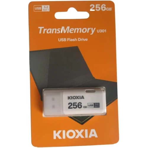 KIOXIA U301W 256GB USB 3.2 Gen1 TransMemory Flash Disk Beyaz - Resim 2