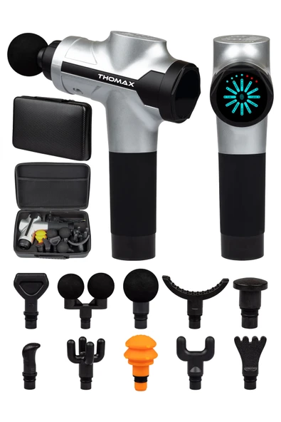 THOMAX Masaj Tabancası 10 Başlıklı Profesyonel Masaj Aleti ürün görseli