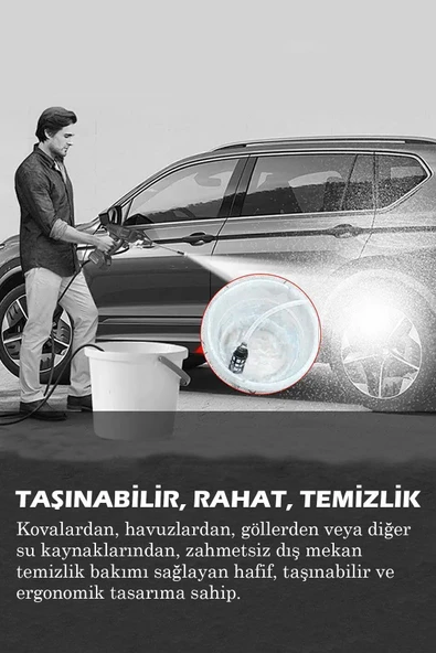 Thomax Şarjlı Yüksek Basınçlı Yıkama Makinesi - Resim 4