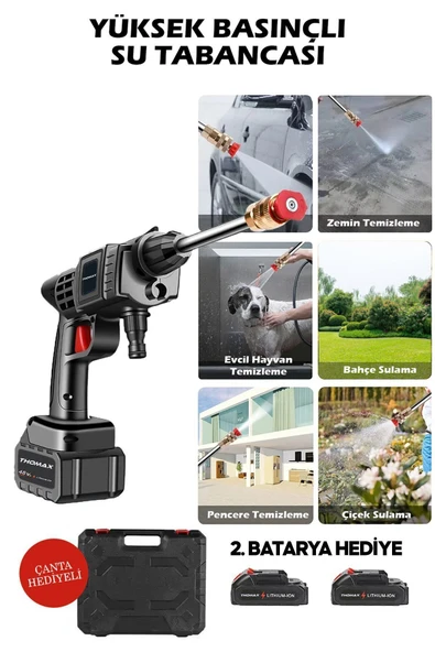 Thomax Şarjlı Yüksek Basınçlı Yıkama Makinesi - Resim 2