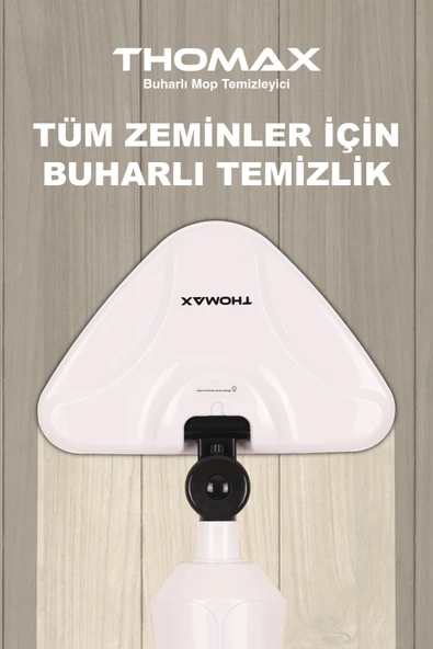 THOMAX Antibakteriyel Buharlı Temizleyici Yüksek Buhar Basınçlı Mop - Resim 3