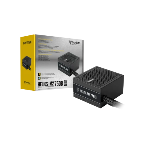 GAMDIAS HELIOS M2-750B, 750W, 80+ Silver, Aktif PFC, GAMING, ATX, Power Supply PSU - 5