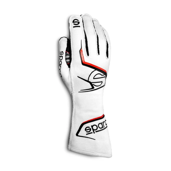 SPARCO ARROW ELDİVEN FİA ONAYLI BEYAZ SİYAH 10  NUMARA - 1