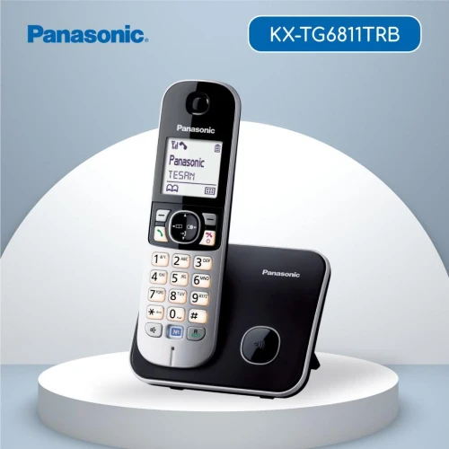 PANASONIC KX-TG6811 TELSIZ TELEFON Gri 18 Saat Konusma, 170 Saat Bekleme, 120 Kisilik Rehber