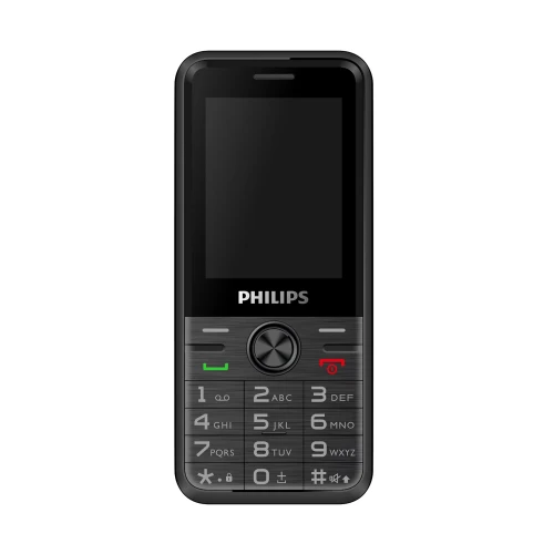 PHILIPS Xenium E6500, 128Mb, Siyah, 48Mb Ram, 2,4inc Ekran, Arka Kamera, 4G Çift Sim Destegi, FM Radyo, 1700mAh Pil, El Feneri, Türkiye Garantili