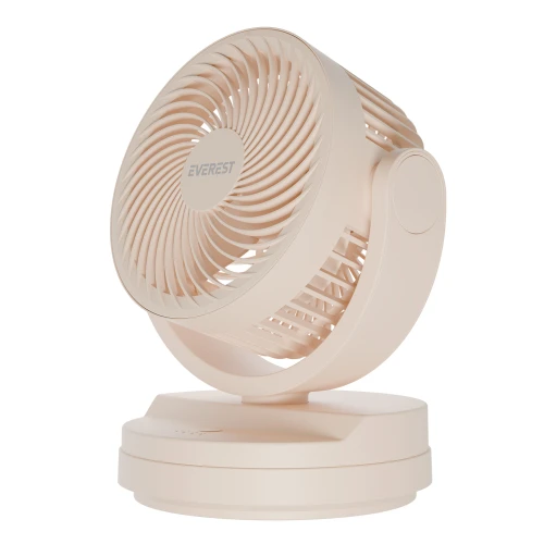 EVEREST EFN-509, KREM, 3 Kademeli Hiz, 17,5cm 3 Kanat Pervane ve Çerçeve, Masaüstü, USB Vantilatör - 3