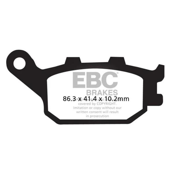 EBC FA174 HONDA CBF600/NC700 , KAWASAKI VERSYS 650 16-21 ARKA FREN BALATASI - 1