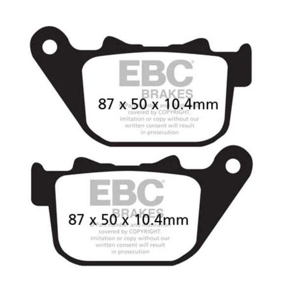 EBC FA387 HARLEY DAVIDSON XL883/XL1200 SPORTSTER 04-13 ARKA FREN BALATASI ürün görseli 1