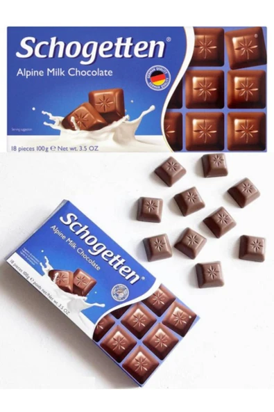 Schogetten Alman Yapımı Alpine Sütlü Çikolata 10gr