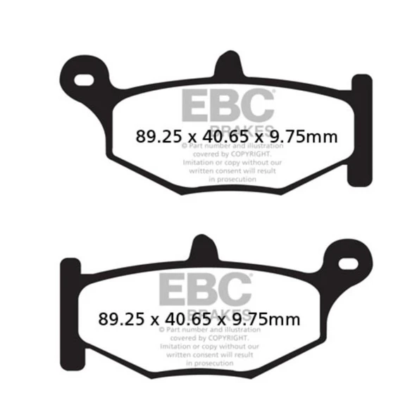 EBC FA419HH SUZUKI GSXR1000/1300 HAYABUSA , DL 1050 VSTROM SINTER ARKA FREN BALATAS ürün görseli 1