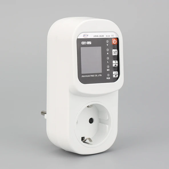 JIUJI Kaçak Akım Voltaj ve Akım Korumalı Akıllı Priz 16A WiFi Akıllı Priz - 2