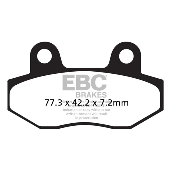 EBC FA086HH HYOSUNG COMET250/ GT650 ÖN ARKA SINTER FREN BALATASI ürün görseli 1